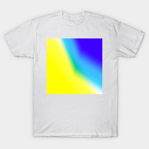 Yellow blue green abstract texture art T-Shirt by Artistic_st